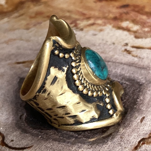 Free People Turquoise Ring - 7 - Picture 4 of 5
